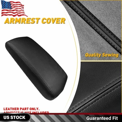 Cubierta de reposabrazos negra para consola central de cuero para automóvil Kia Optima 2016-2020 Foto 1 de 4