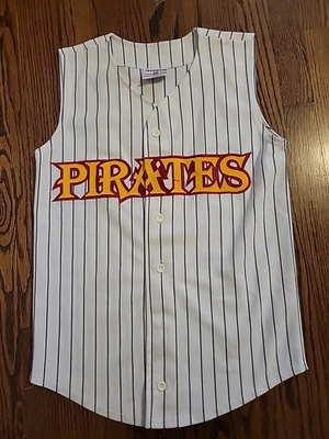 Pittsburgh Barry Bonds Pirates Jersey Baseball MLB Mens Size Large Sleeveless  - Image 1 of 4