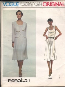 Vestido para mujer Vogue Paris Original RENATA 2469 talla 14 patrón sin cortar - Imagen 1 de 2