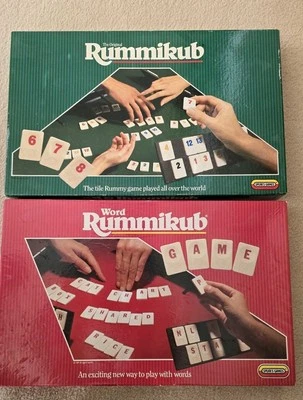 2x Original Rummikub Board Games - number AND word game - vintage! - Image 1 of 4