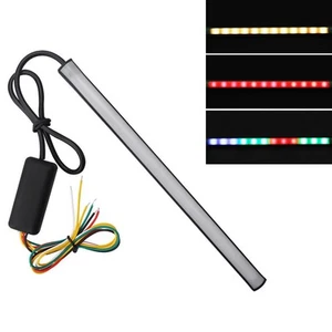 Rear Brake Light LED Strip for Motorcycles with Automatic Turn Signal Feature - Picture 1 of 7