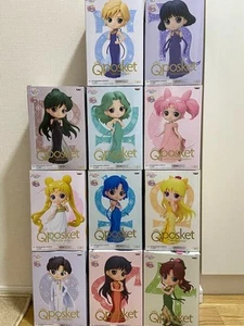Q Posket Sailor Moon Princess Figure Qposket One Color Set With 11 Full Complete - Picture 1 of 13