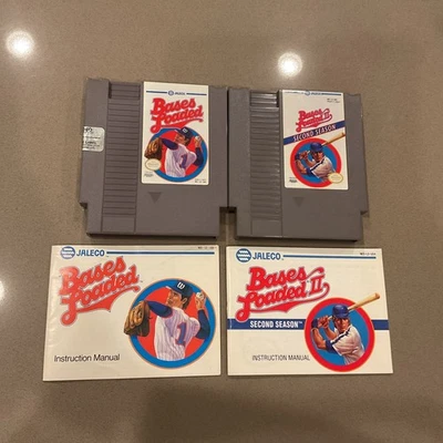 Bases Cargadas 1 2 II: Lote Segunda Temporada NES Manuales de Instrucciones Auténticos Foto 1 de 4