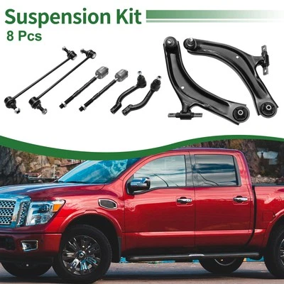 Kit de suspensão dianteira 8 peças braço de controle para Nissan Rogue Select 2014-2015 - Imagem 1 de 4