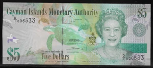 Kaimaninseln P-39 5 Dollars 2010 unc - Bild 1 von 1