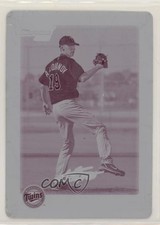 2010 Bowman Chrome Prospects Printing Plate Magenta 1/1 Andrei Lobanov r7d