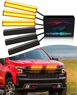 Luces de parrilla LED para Chevrolet Silverado 1500 2500 3500 2019-2025 accesorios Foto 1 de 4