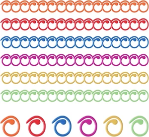 102 PCS Metal Spiral Stitch Markers Knitting Markers Rings Crochet Stitch Rings - Picture 1 of 7