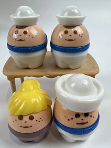 Vintage Little Tikes Toddle Tots klobige Figuren Menge 4 - drei Matrosen & Mädchen - Bild 1 von 21