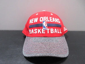 New Orleans Pelicans Hat Cap Fitted Adult Large Red NBA Basketball Adidas Mens - Picture 1 of 8