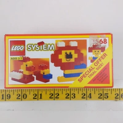LEGO System Set 1668 Basic Building Trial Size Box 1992 Vintage Complete Rare - Image 1 of 4
