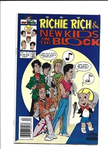 RICHIE RICH AND NEW KIDS ON THE BLOCK #2 HARVEY 1991 VG+ LOW GRADE. - Picture 1 of 2