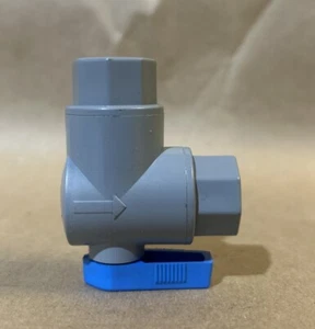 Valvola a sfera ad angolo retto 90 gradi raccordo in plastica con on/off femmina 1/8”FNPT (2 - Foto 1 di 4