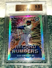 1999 TOPPS CHROME RECORD NUMBERS REFRACTOR #RN4 KEN GRIFFEY JR. BGS 9.5 GEM MINT