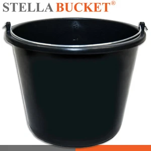 5 l Baueimer schwarz Eimer Maurereimer Mörteleimer Kübel Putzeimer Wassereimer - Bild 1 von 1