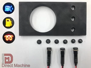 NEW 81-93 1st Gen Cummins Dodge Ram (1) Hole Gauge Pod + (3) Lights, BANKS iDASH - Picture 1 of 8