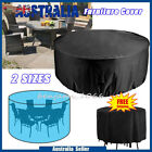 Outdoor Furniture Round 1.28m/1.85m Cover Waterproof Garden Table Shelter