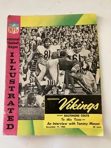 11/17/1963 Baltimore Colts @ Minnesota Vikings Program. - Picture 1 of 2