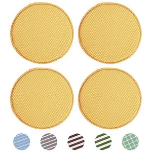 Round Stool Chair Cushions for Kitchen Dining Seat Pads with Ties 4 Pack Non ... - Picture 1 of 9