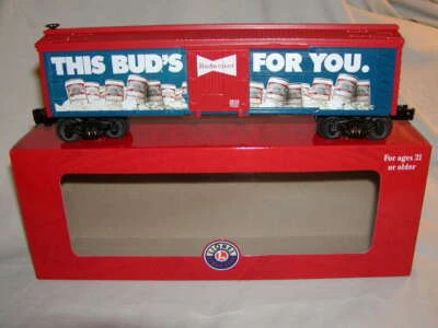 Lionel 2128110 This Bud's for you Woodside Beer Reefer O 027 MIB 2021 New Sealed - Image 1 of 4