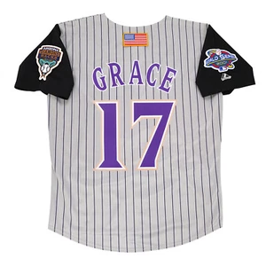 Mark Grace 2001 Arizona Diamondbacks Grey Road World Series Men's Jersey - Picture 1 of 5
