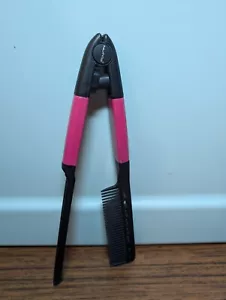Salon Hairdresser Hair Styling Hair Straightener Folding V Shape Comb-pink - Picture 1 of 1