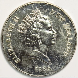 New Zealand 1986 Dollar Commemorative issue.Elizabeth II Royal Visit 197605 comb - Picture 1 of 2