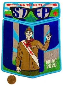 BOY SCOUT OA NA TSI HI 71 BSA MONMOUTH 2020 NOAC FLAP 2-PATCH SET ONLY 75 MADE! - Picture 1 of 2