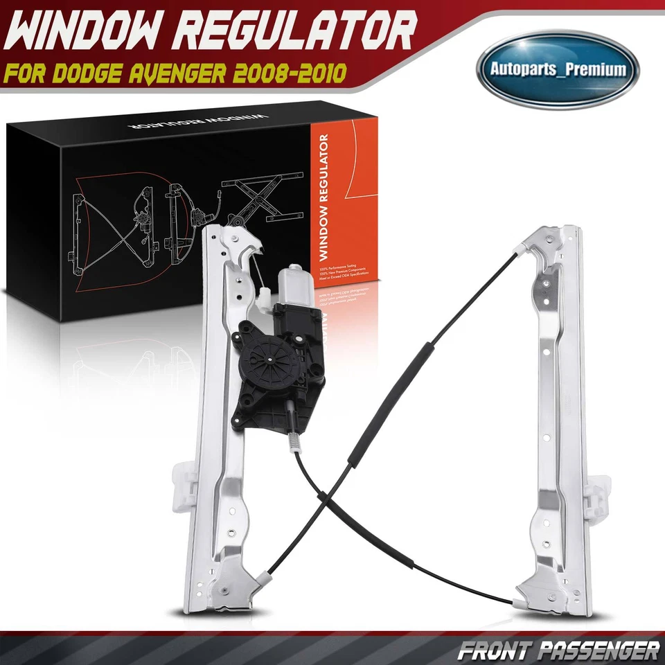 Регулятор стеклоподъемника с двигателем для Dodge Avenger 2008-2010 седан передний правый - Изображение 1 из 4