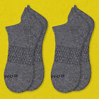 2-Pack ~ CHARCOAL ~ Classic Marls Bombas Men's Ankle Socks Size Large NWT Gray