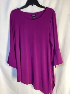 ALFANI High-Lo Tunic Women's Medium Solid Swing Top - Picture 1 of 3