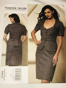 Rebecca Taylor Vogue V1169 amerikanische Designer Jacke halb tailliert Rock Größe 6-12 - Bild 1 von 2
