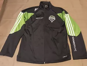 Chaqueta para hombre Adidas Seattle Sounders FC Xbox 360 Climalite con cremallera frontal talla grande - Imagen 1 de 13