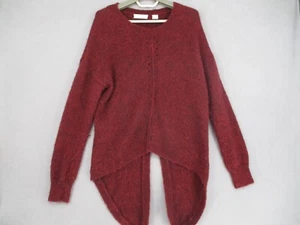 Sass & Bide Jumper Womens Extra Small Red Wool Alpaca Long Sweater Cutout - Picture 1 of 16