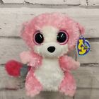 TY Bubblegum Beanie Boos Pink Lemur Bush Baby Tagged 6" Soft Toy Plush 2009
