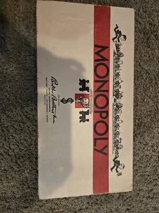Vintage Famous White Box Set Of Monopoly Board Game Last No. 9 Produced - Picture 1 of 5