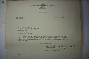  1930 THE WISSAHICKON HILLS*Cornelius Weygandt + SIGNED LETTER University of PA - Picture 1 of 12