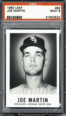 1960 Leaf #92 Joe Martin - PSA 9 - Image 1 of 2