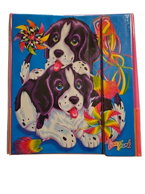 Vintage 1990s Lisa Frank Violet & Velvet Trapper Keeper Binder & Folder - Image 1 of 4