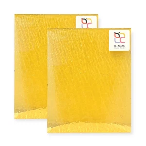 2 Pack Warm Vanilla English Muffle Stained Glass – Vintage Ripple Texture - Picture 1 of 6