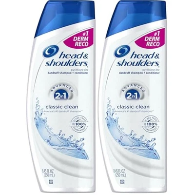 Head and Shoulders Classic Clean 2-in-1 Anti-Dandruff, 8.45 Fl Oz - 2 Pack - Image 1 of 4