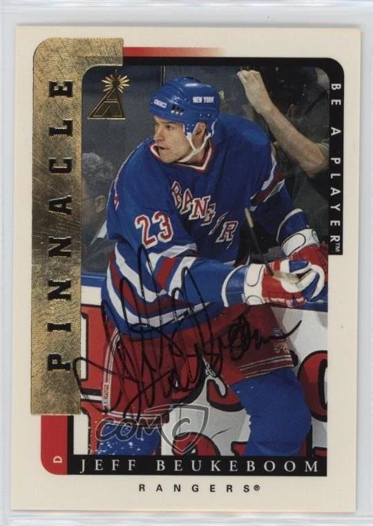 1996-97 Pinnacle Be A Player Auto Jeff Beukeboom #158 Auto - Image 1 of 2