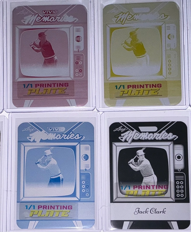 Juego de 1/1 placa de impresión Leaf Vivid Baseball Jack Clark Memories 2025 Foto 1 de 1