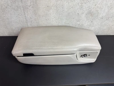 2003-2011 Lincoln Town console central de carro couro bege apoio de braço tampa armazenamento fabricante de equipamento original - Imagem 1 de 4