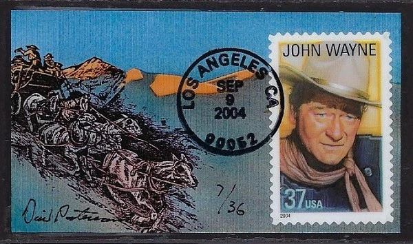 Imán primer día leyenda de Hollywood, John Wayne Sc. #3876 Foto 1 de 1