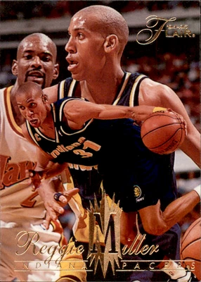 REGGIE MILLER 1994-95 Flair Base #62 Indiana Pacers Basketball Trading Card - Image 1 of 3