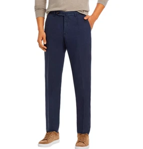 Pantalones chinos PT Torino para hombre azul marino ajuste fácil pierna recta talla 54 EU - 38 EE. UU. nuevos $445 - Imagen 1 de 10