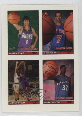 2005-06 Topps Bazooka 4 en 1 pegatinas Andrew Bogut Channing Frye Bynum novato radiocontrol Foto 1 de 2