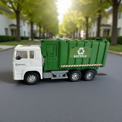 Recycling Truck with Lights and Sounds  20" long 10" Tall Tested - Image 1 of 3