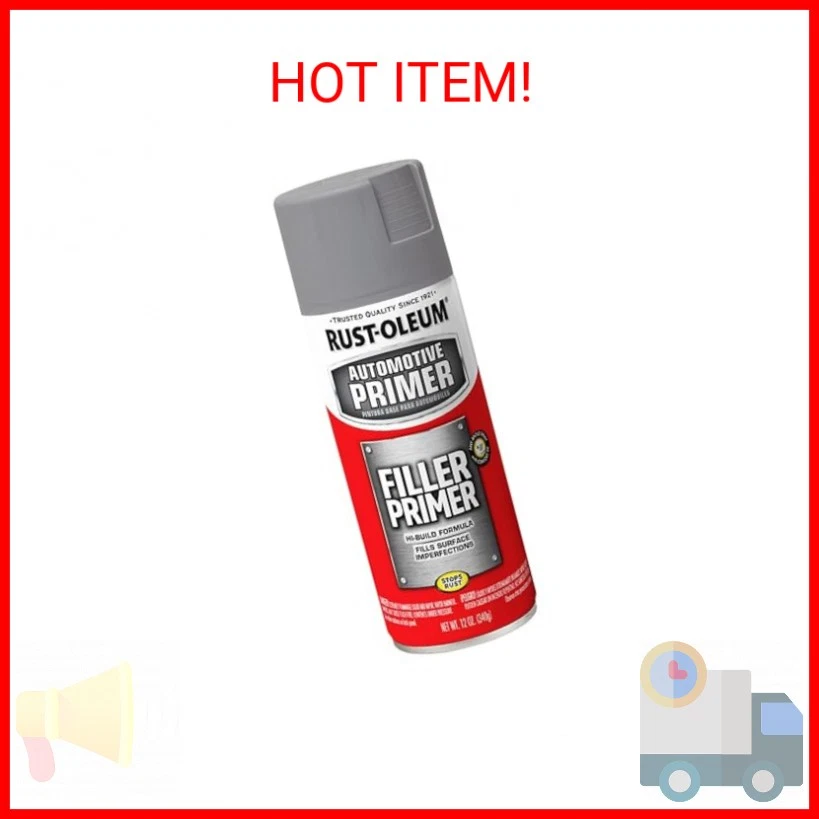Spray de imprimación de relleno automotriz Rust-Oleum 249279, 11 OZ, gris Foto 1 de 1